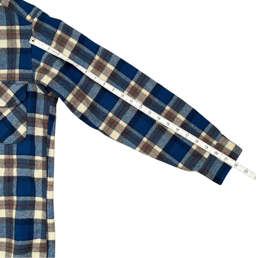 Pendleton Button Down Shirt, Blue, Size Medium - image 6